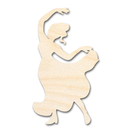 Unfinished Wood Flamenco Dancer Shape - Craft - up to 46"