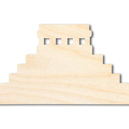 Unfinished Wood Mayan Pyramid Shape | Craft Cutout | up to 46" DIY