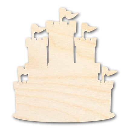 Unfinished Wood Medieval Castle Silhouette - History Craft - up to 46" DIY