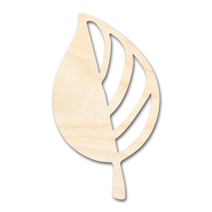 Unfinished Wood Autumn Leaf Shape | Craft Cutout | up to 46" DIY