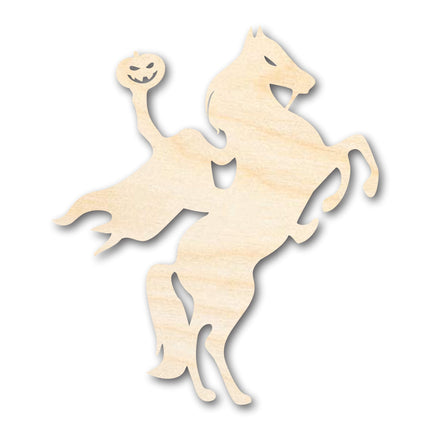 Unfinished Wood Headless Horseman Shape | Craft Cutout | up to 46" DIY