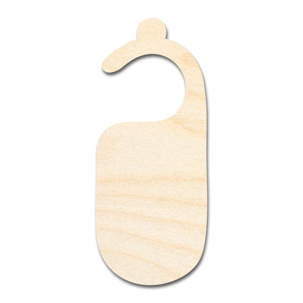 Unfinished Wood Door Hanger Shape | Craft Cutout