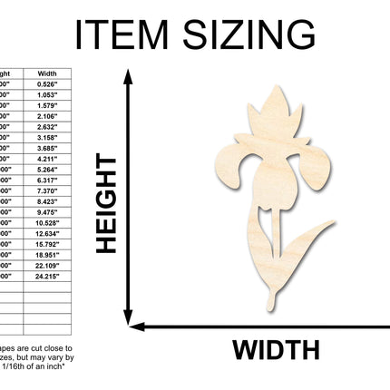 Unfinished Wood Crocus Flower Shape | Spring Craft Cutout | up to 46" DIY