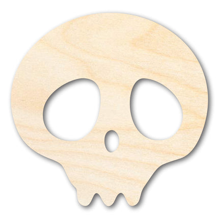 Unfinished Cute Skull Shape | Craft Cutout | up to 46" DIY