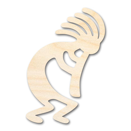Unfinished Wood Kokopelli Shape - Craft - up to 46"