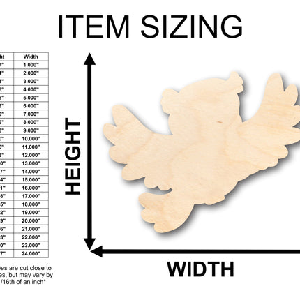 Unfinished Wood Cute Bird Shape - Craft - up to 46" DIY