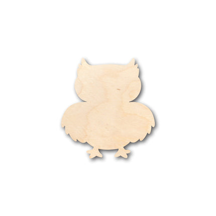 Unfinished Wood Cute Owl Shape - Craft - up to 46" DIY