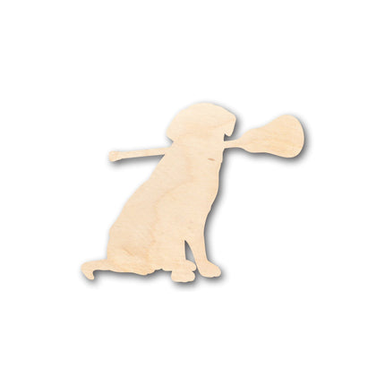 Unfinished Wood Lacrosse Dog Shape - Craft - up to 46" DIY