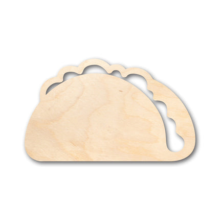Unfinished Wood Taco Shape - Craft - up to 46" DIY