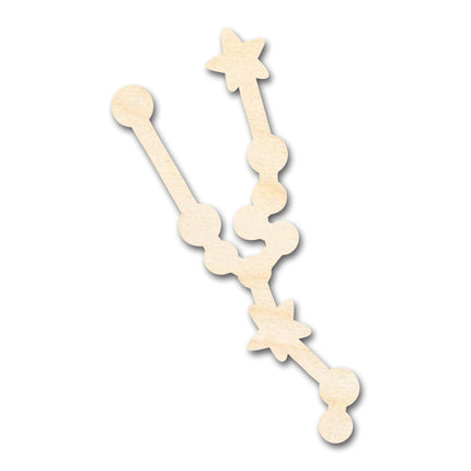 Unfinished Wood Taurus Constellation Shape - Zodiac Craft - up to 46"