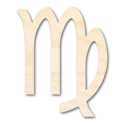Unfinished Wood Virgo Sign Shape - Zodiac Craft - up to 46"