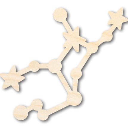 Unfinished Wood Virgo Constellation Shape - Zodiac Craft - up to 46"