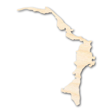 Unfinished Wood Abaco Island Shape - Bahamas Country Craft - up to 46" DIY