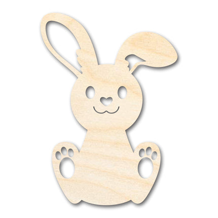 Unfinished Wood Cute Bunny Shape - Easter Spring Kids Craft - up to 46" DIY