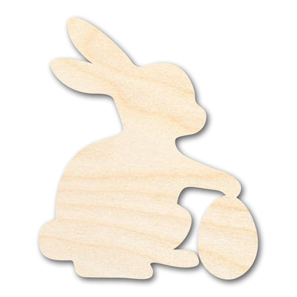 Unfinished Wood Easter Bunny Shape - Easter Bunny Egg Craft - up to 46" DIY