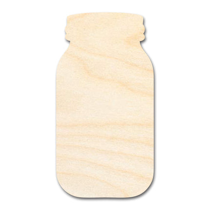 Unfinished Wood Mason Jar Shape - Rustic Country Craft - up to 46" DIY