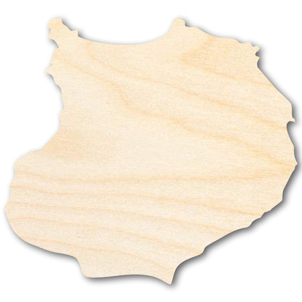 Unfinished Wood Boa Vista Island Shape - Cabo Verde Craft - up to 46" DIY