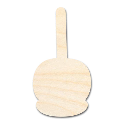 Unfinished Wood Candy Caramel Apple Shape | Craft Cutout | up to 46" DIY