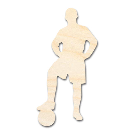 Unfinished Wood Soccer Player Silhouette | DIY Sports Craft Cutout | up to 46" DIY