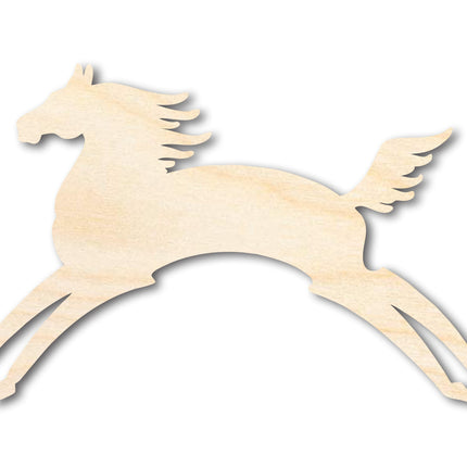 Unfinished Wood Horse Petroglyph Silhouette | DIY Native American Craft Cutout | up to 46" DIY