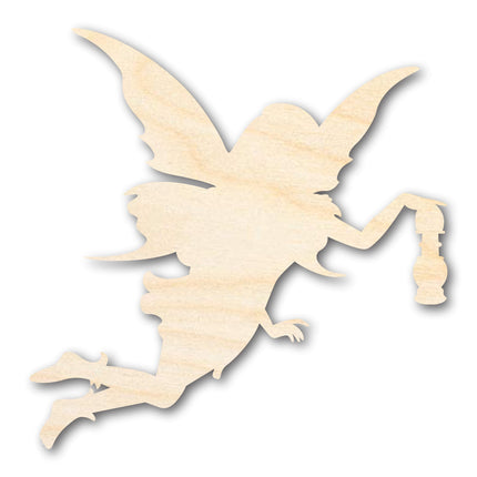 Unfinished Wood Fairy Lantern Silhouette | DIY Mythical Craft Cutout | up to 46" DIY