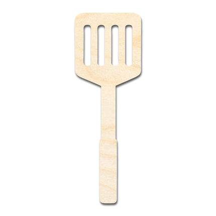 Unfinished Wood BBQ Slotted Turner Shape | Craft Cutout | up to 46" DIY