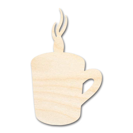 Unfinished Steamy Mug Shape | Craft Cutout | up to 46" DIY