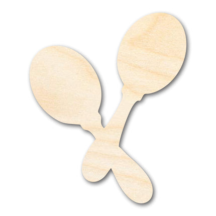 Unfinished Wood Maracas Shape | DIY Mariachi Craft Cutout | up to 46" DIY