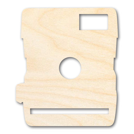 Unfinished Wood Vintage Camera Shape | Craft Cutout | up to 46" DIY