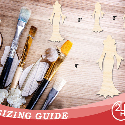 Unfinished Wood Vampiress Shape | Craft Cutout | up to 46" DIY