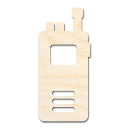 Unfinished Wood Walkie Talkie Shape | Craft Cutout | up to 46" DIY
