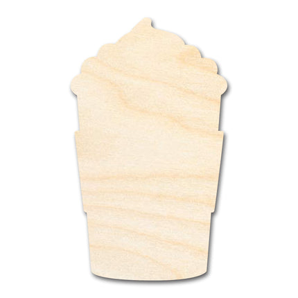 Unfinished Whipped Latte Shape | Craft Cutout | up to 46" DIY