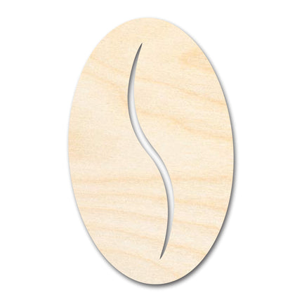 Unfinished Coffee Bean Shape | Craft Cutout | up to 46" DIY