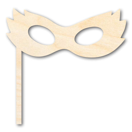 Unfinished Wood Stick Mask Shape | Mardi Gras | DIY Craft Cutout | up to 46" DIY