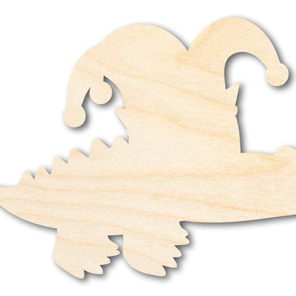Unfinished Wood Alligator Jester Shape | Mardi Gras | DIY Craft Cutout | up to 46" DIY