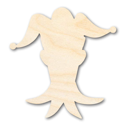Unfinished Wood Jester Head Silhouette | Mardi Gras | DIY Craft Cutout | up to 46" DIY
