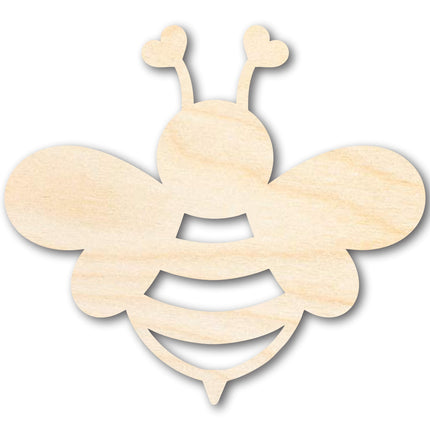 Unfinished Heart Bee Shape | DIY Craft Cutout | up to 46" DIY