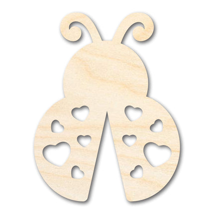 Unfinished Heart Ladybug Shape | DIY Craft Cutout | up to 46" DIY