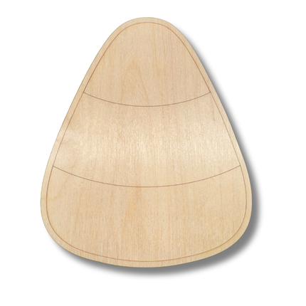 Unfinished Wood Etched Candy Corn Shape | Paint By Line Crafts | up to 30" DIY