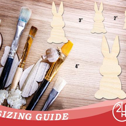 Unfinished Sitting Bunny Shape | Easter | DIY Craft Cutout | up to 46" DIY