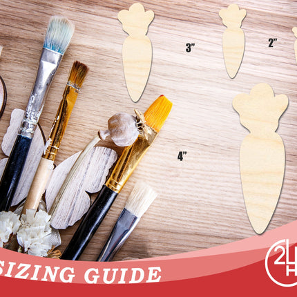 Unfinished Cute Carrot Shape | Easter | DIY Craft Cutout | up to 46" DIY