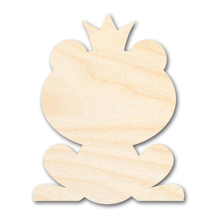 Unfinished Frog Prince Wood Cutout Shape | DIY Craft Cutout | up to 46" DIY