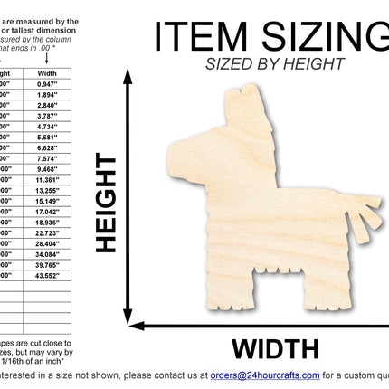 Unfinished Pinata Shape | DIY Craft Cutout | up to 46" DIY