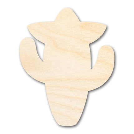 Unfinished Sombrero Cactus Shape | DIY Craft Cutout | up to 46" DIY