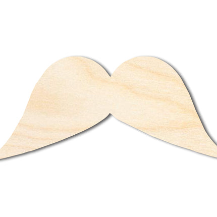 Unfinished Mustache Silhouette | DIY Craft Cutout | up to 46" DIY