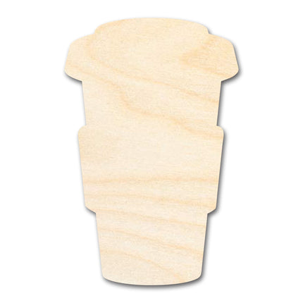 Unfinished Hot Coffee Shape | DIY Craft Cutout | up to 46" DIY