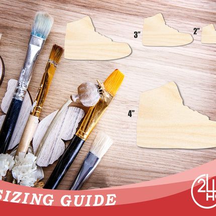 Unfinished Sneaker Shoe Silhouette | DIY Craft Cutout | up to 46" DIY