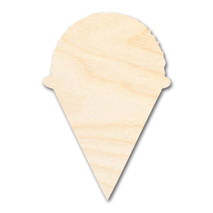 Unfinished Snow Cone Shape | DIY Craft Cutout | up to 46" DIY