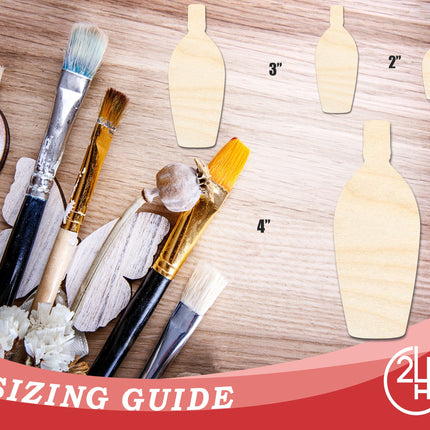 Unfinished Rum Bottle Shape | DIY Craft Cutout | up to 46" DIY