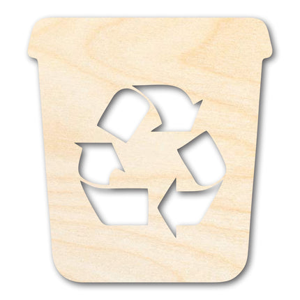 Unfinished Recycle Bin Shape | DIY Craft Cutout | up to 46" DIY